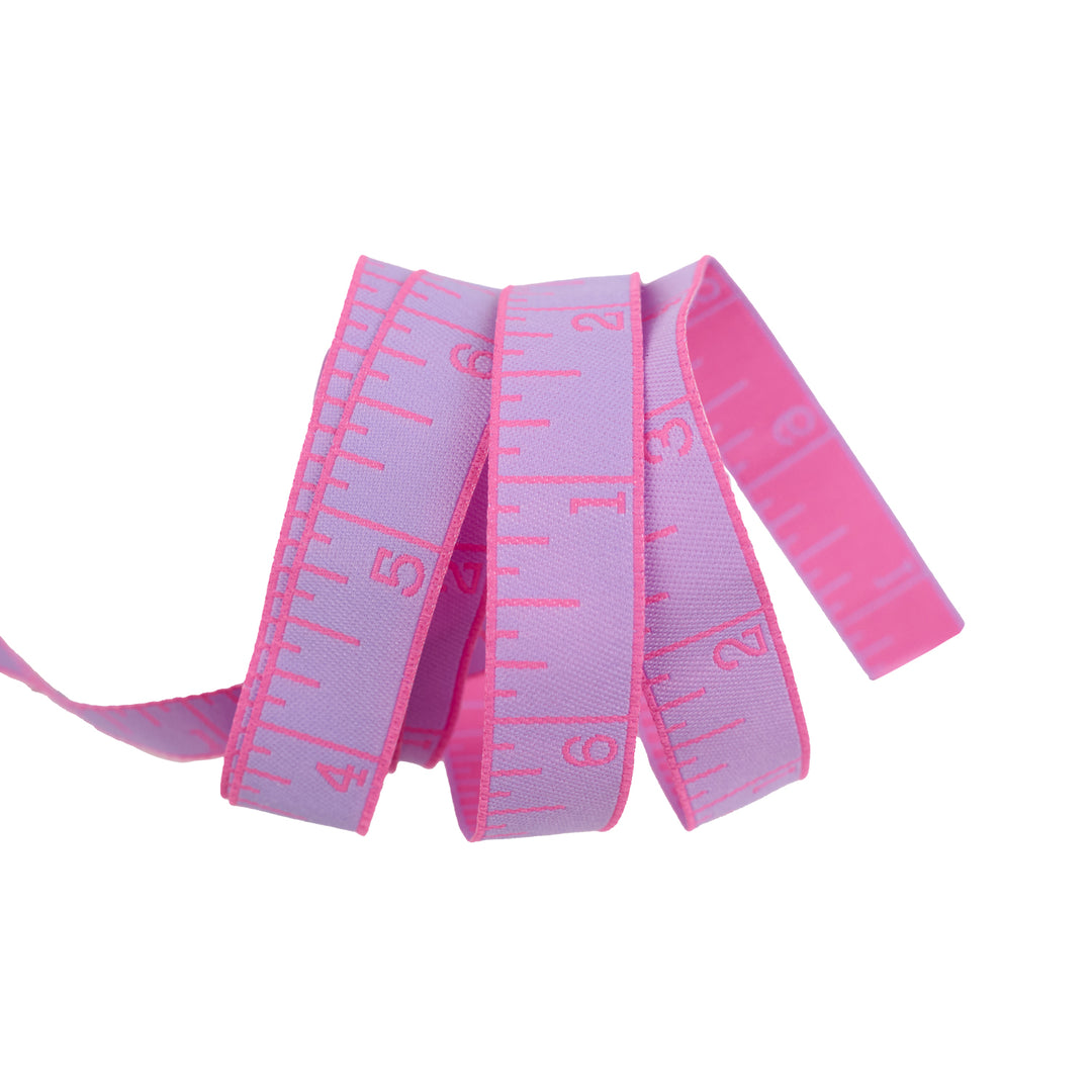 Renaissance Ribbons - True Colors 2025 - Measure Twice in Bougainvillea - 5/8" width - By Tula Pink