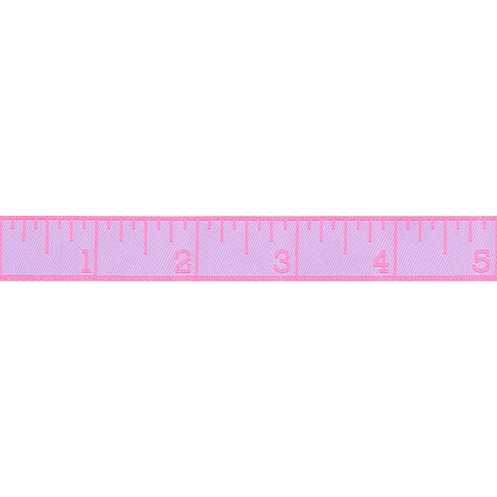 PREORDER - Renaissance Ribbons - True Colors 2025 - Measure Twice in Bougainvillea - 5/8" width - By Tula Pink - One Yard