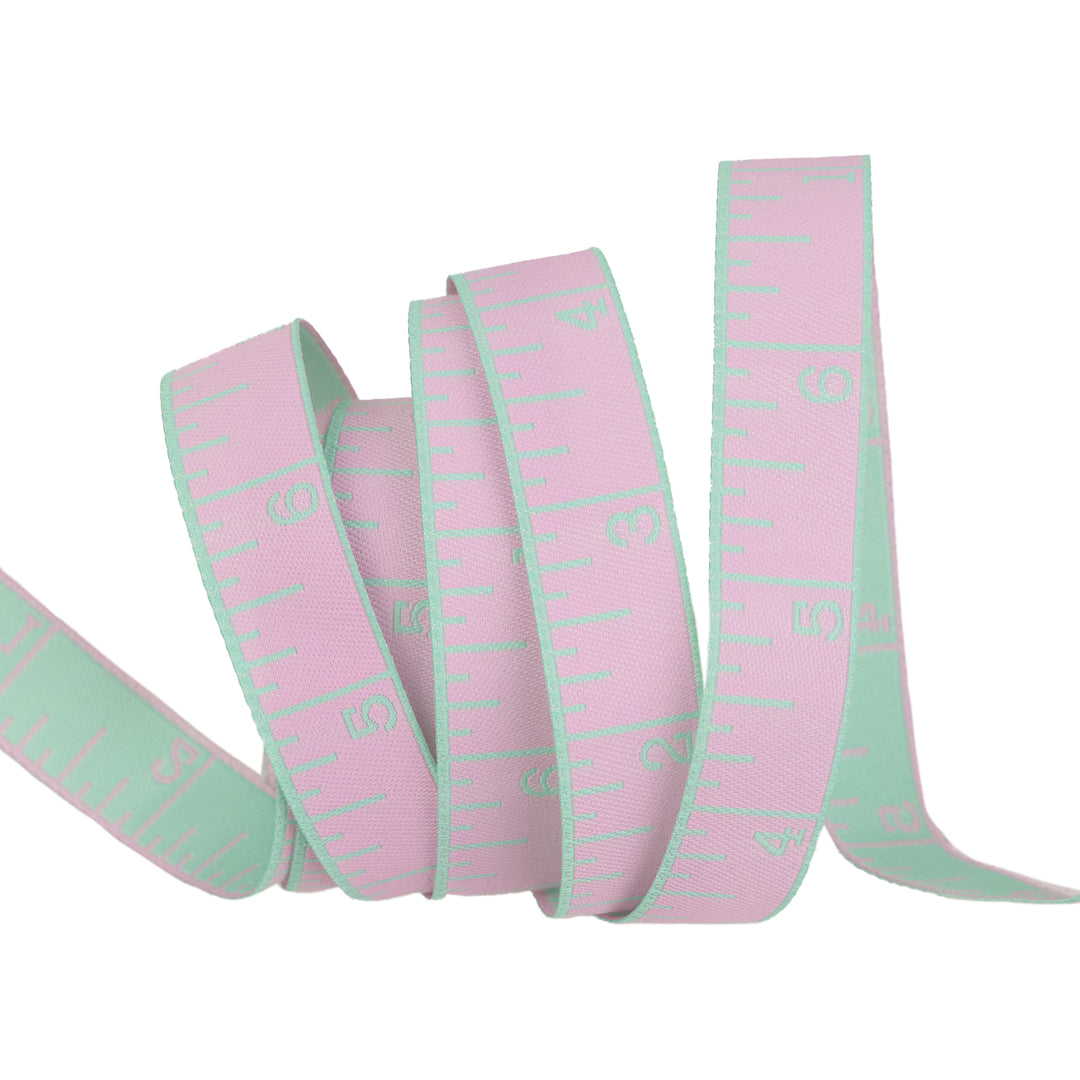 Renaissance Ribbons - True Colors 2025 - Measure Twice in Piglet - 5/8" width - By Tula Pink