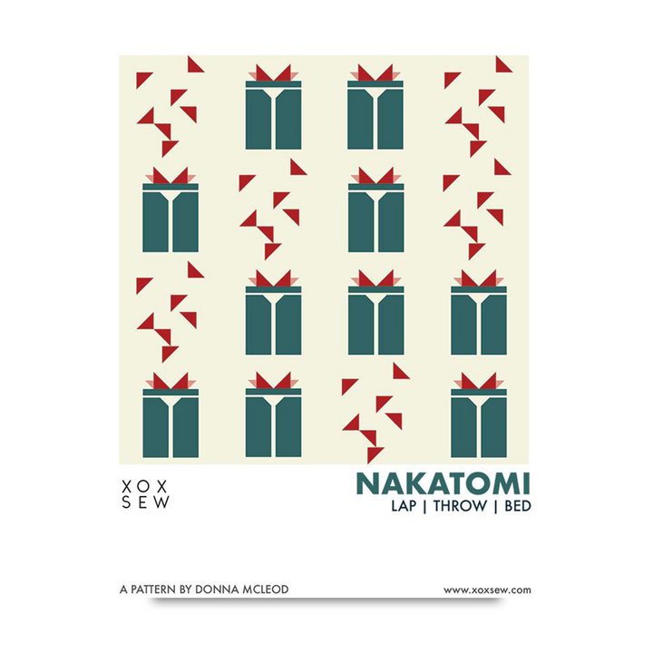 PREORDER - Nakatomi Quilt Pattern - Donna McLeod - XO 119 - Printed Pattern