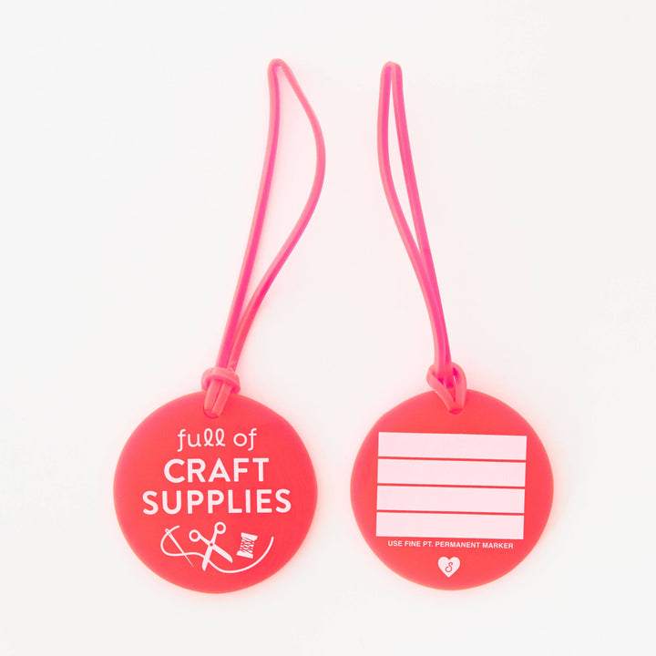 Sarah Hearts - Full of Craft Supplies Luggage Tag - LT01