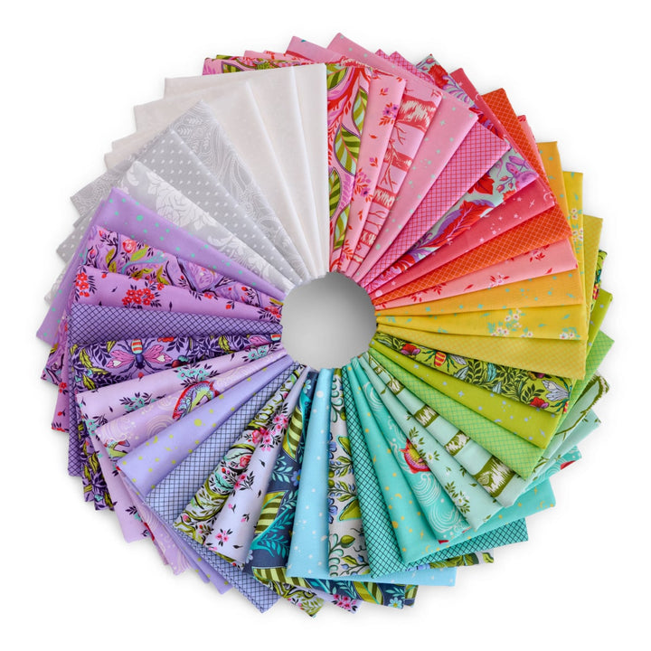 The Full Moon Forest II Quilting Fabric Collection by designer Tula Pink - Full Yard Bundle of 40 Pieces (which includes the True Colors Collection 2025).  SKU FYTP.FULLMOON