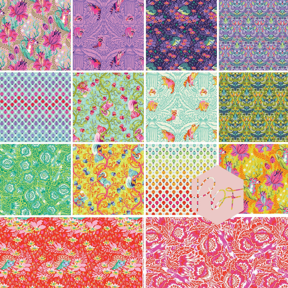 Tiny Beasts - Out Foxed in Glow - Tula Pink for Free Spirit - PWTP184. –  Pink Door Fabrics