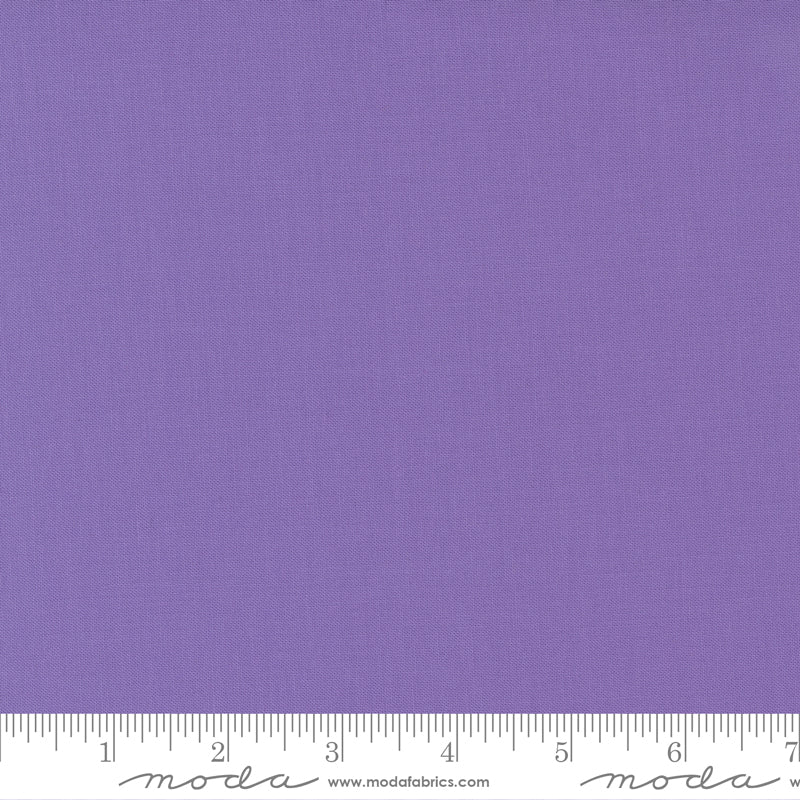 Cotton quilting fabric pattern called 'Hyacinth'. Part of the 'Bella Solids' fabric collection. Designed by Moda Fabrics for fabric company Moda Fabrics. SKU: 9900 93. 44-45 inch width.