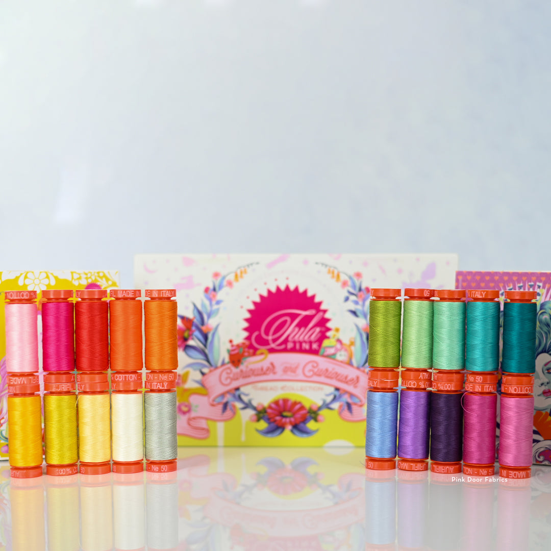 Curiouser & Curiouser - Aurifil 50 wt. 20 piece Thread Set - HK50QR6