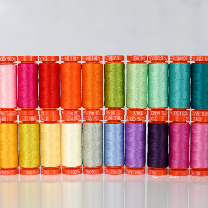 Curiouser & Curiouser - Aurifil 50 wt. 20 piece Thread Set - HK50QR6