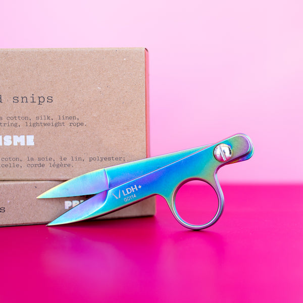 LDH Scissors - Prism Thread Snips – Pink Door Fabrics