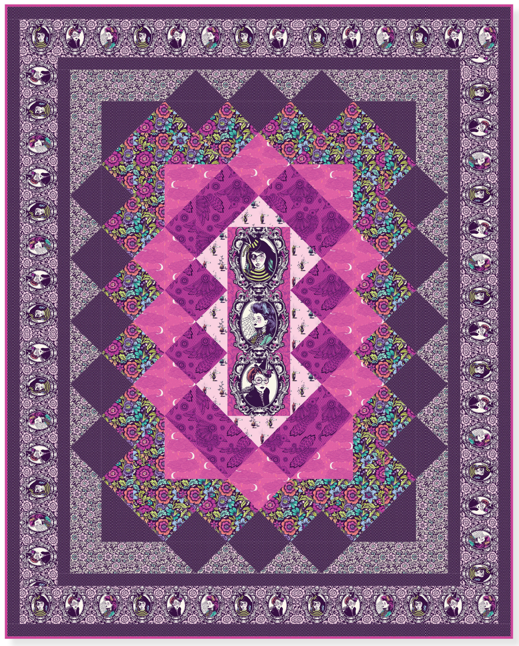 Nightshade {Deja Vu} Gothic Splendor - Quilt Kit - Fabric Only - GOTHIC_KIT