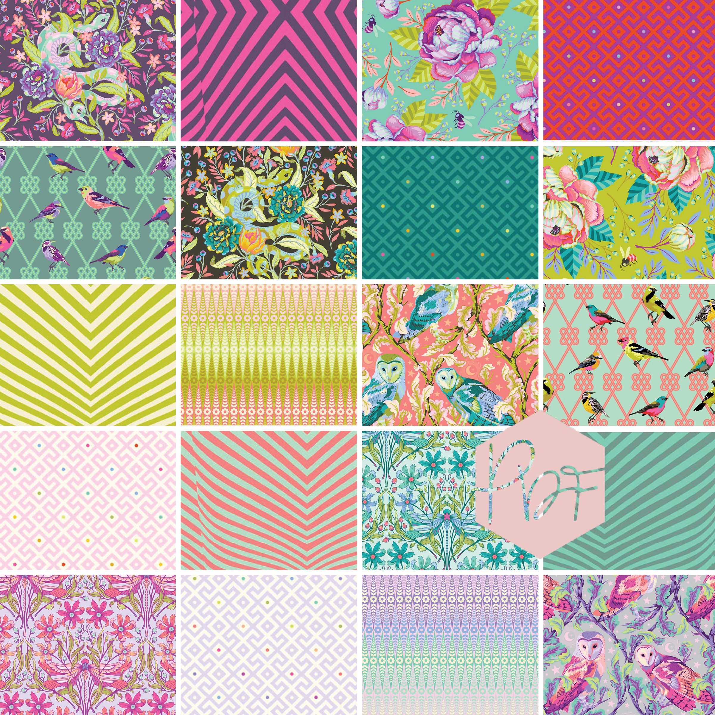 Moon Garden Yardage Bundle - Tula Pink - PREORDER on sale PRICE - Half yard, Full Yard - 100% Cotton - Free Spirit - OCTOBER ship date