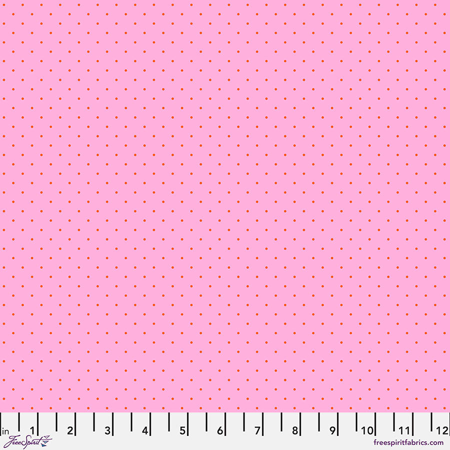 Tula Pink True Colors 2022 - Tiny Dots in Candy - Tula Pink for Free Spirit - PWTP185.CANDY - Half Yard